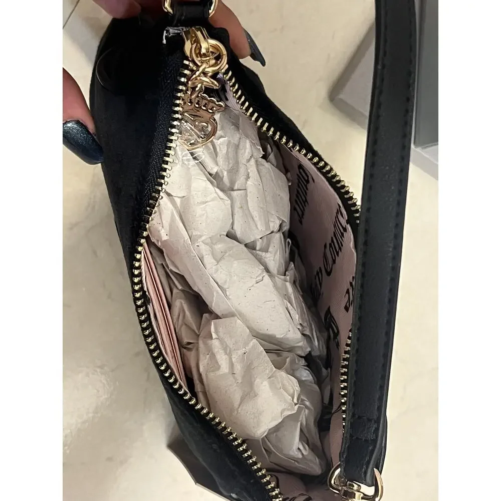 Juicy Couture Liquorice Be Classic ll Shoulder Bag Purse Black NEW